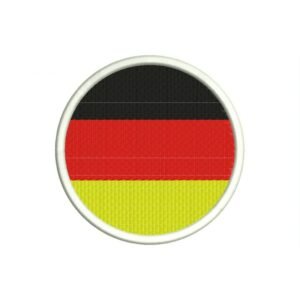 Germany round woven flag