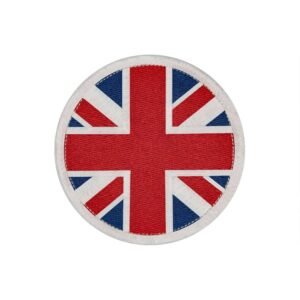 United Kingdom round woven flag